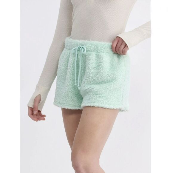 Fuzzy Sherpa Cozy Lounge Shorts Size S - Picture 9 of 9